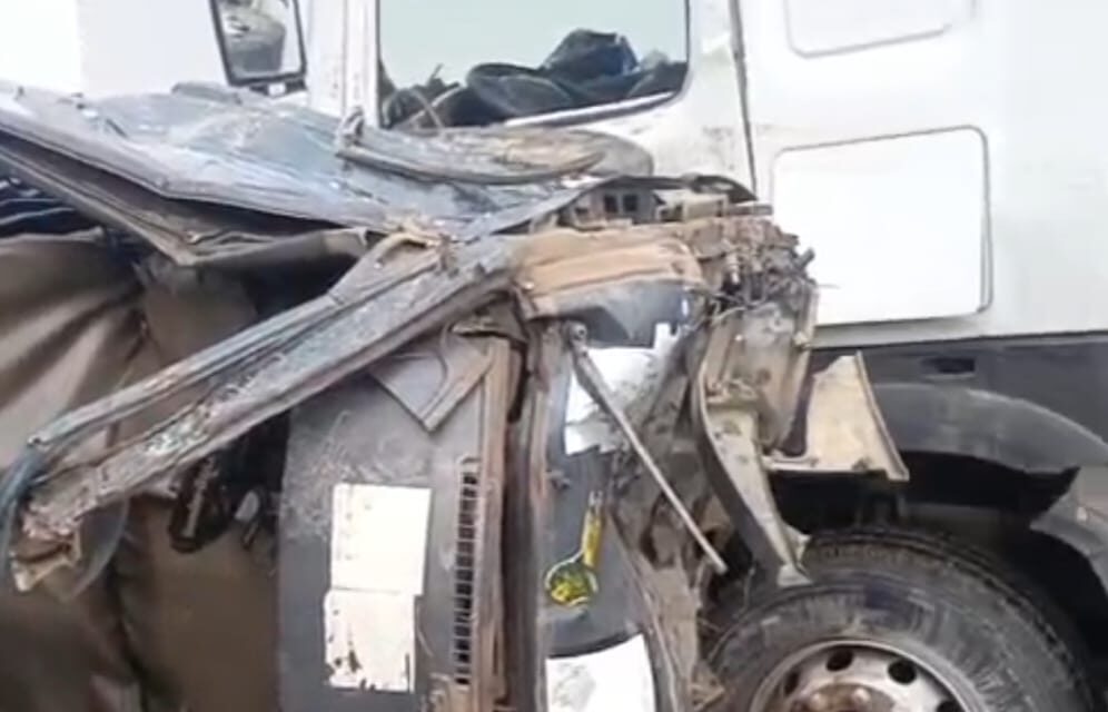 Five seriously injured as 40-foot truck rams into two buses in Lagos