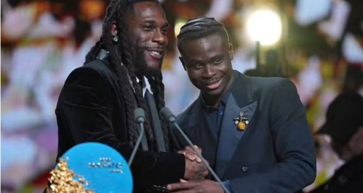 Burna Boy makes history as first Nigerian to present award at Ballon d’Or ceremony
