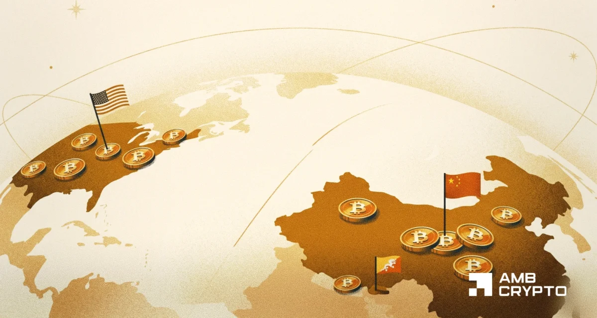 Government Bitcoin holdings fell 1,635 BTC in 2026 – 2 countries bucked the trend
