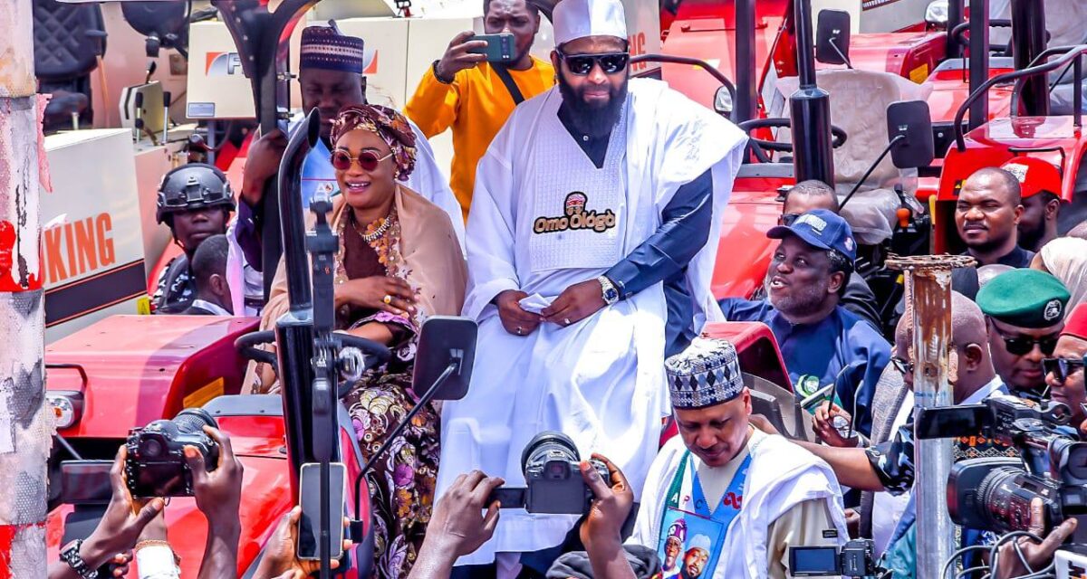 FIRST LADY OF NIGERIA, SEN. OLUREMI TINUBU, FLAGS OFF 2026 FARMING SEASON AND DISTRIBUTION OF MECHANISATION SUPPORT EQUIPMENT TO FARMERS IN NIGER STATE.