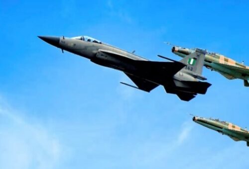 Military air strikes destroy terrorist structure, neutralise eight suspected fighters in Borno