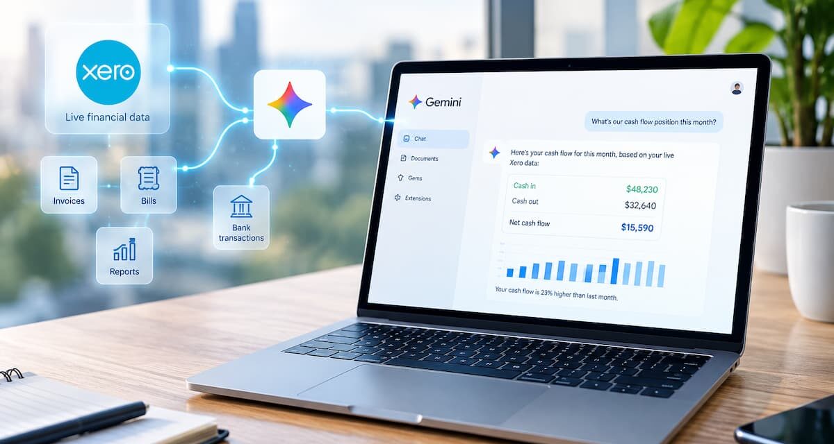 Xero Connects Live Financial Data to Google Gemini for SMBs